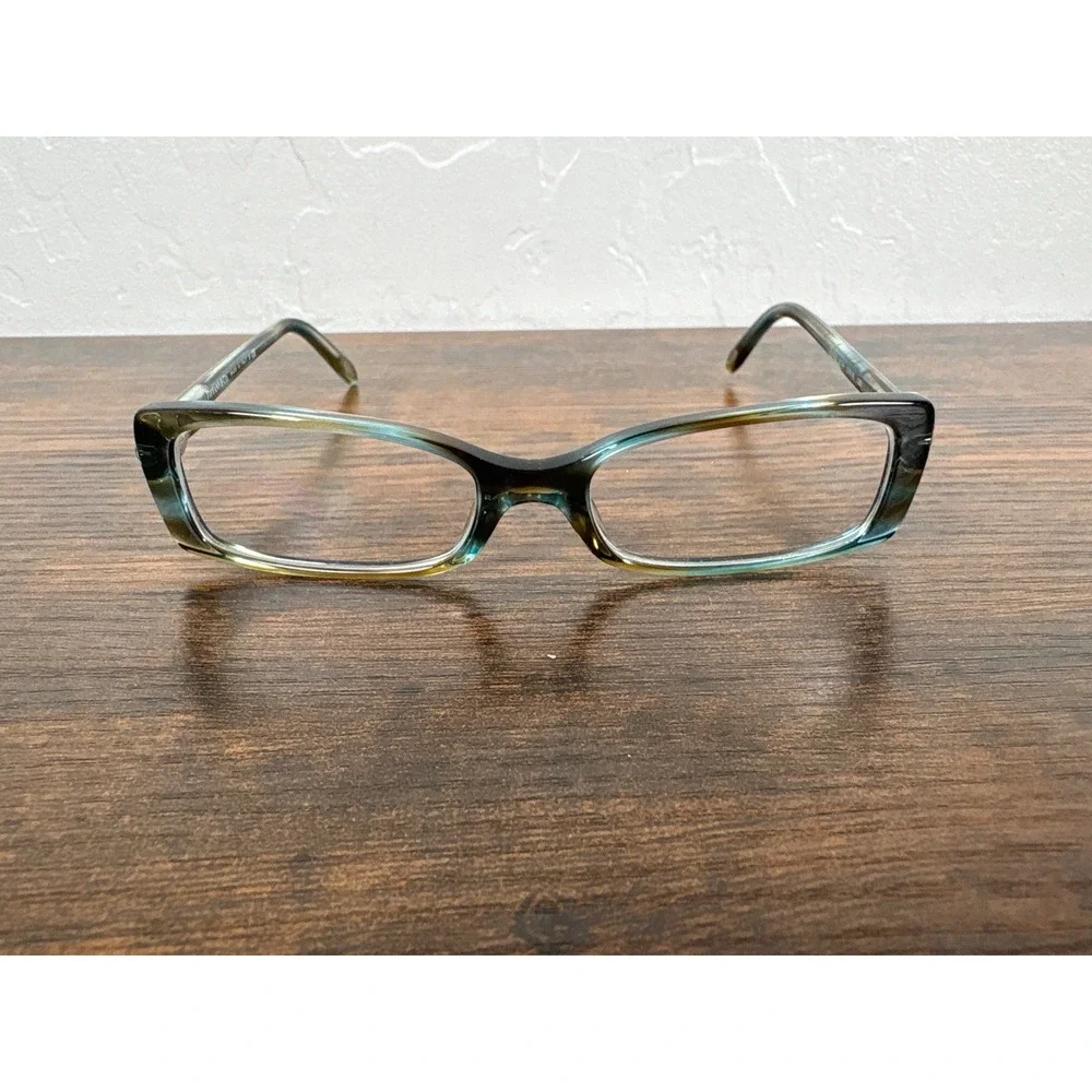 Tiffany & Co TF 2035 8124 Blue Brown Marble Heart Charm Eyeglasses Made in Italy